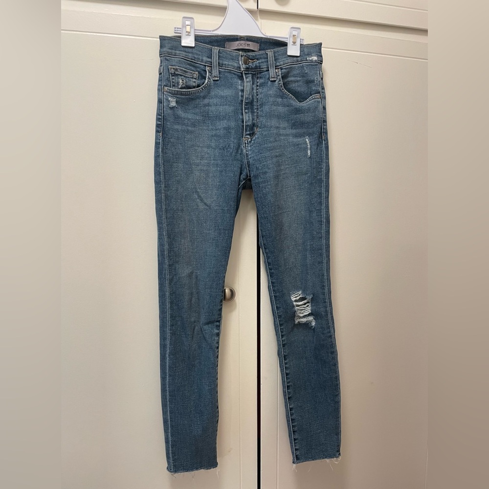 Joes jeans high waisted skinny distressed